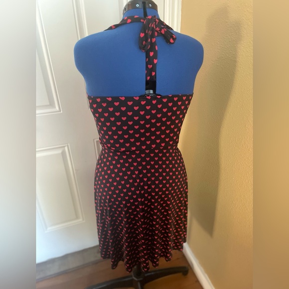 ModCloth Folter Sweetheart Halter / Valentine Hearts Dress / Size M / EUC ❤️ - Picture 5 of 16